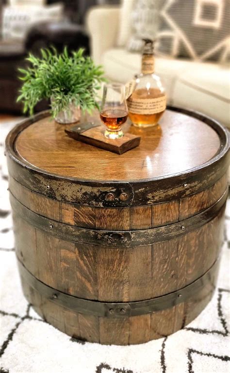 Whiskey barrel table – Artofit