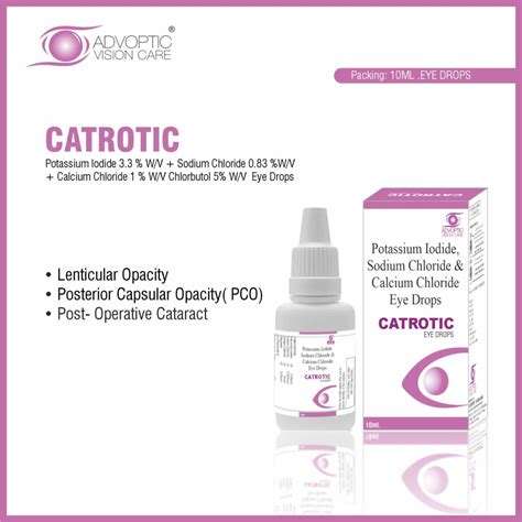 Potassium Iodide 3.3 % + Sodium Chloride 0.83 % + Calcium Chloride Eye Drops