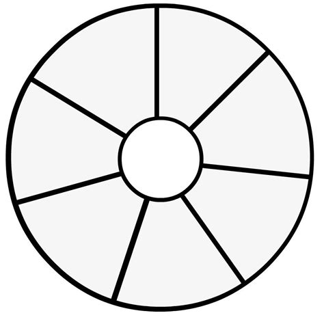 Printable Blank Medicine Wheel Template PDF