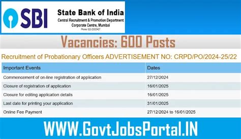 SBI PO Recruitment : Bank Jobs in India for 600 Probationary Officer ...