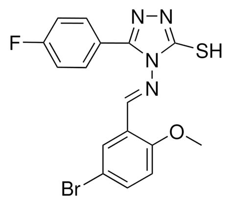 4-((5-BR-2-METHOXYBENZYLIDENE)AMINO)-5-(4-F-PH)-4H-1,2,4-TRIAZOLE-3 ...