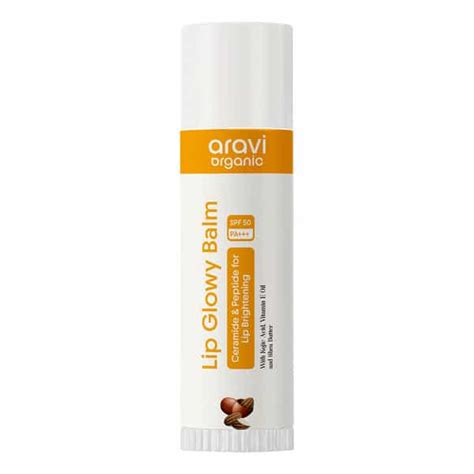 Buy ARAVI ORGANIC LIP GLOWY BALM WITH SPF 50 PA+++ | 5 GM Online & Get ...