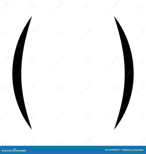 Curved Parentheses, Punctuation Symbol Brackets, Geometric Shape ...