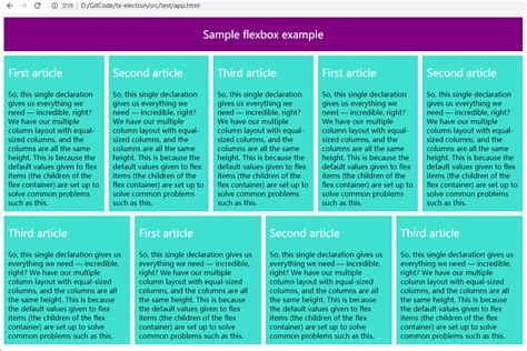 Image result for Simple Flex Box HTML Layout