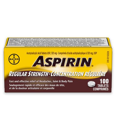 ASPIRIN® Regular Strength 325mg | ASPIRIN® Canada
