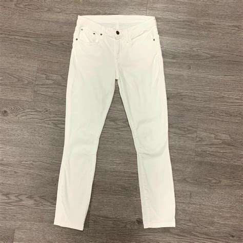 Helmut Lang White Skinny Jeans Women's Size 25... - Depop