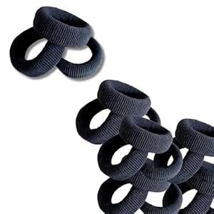 Elastic Hair Ties for Kids, Girls & Toddlers | (Pack of 30 pcs) Black ...