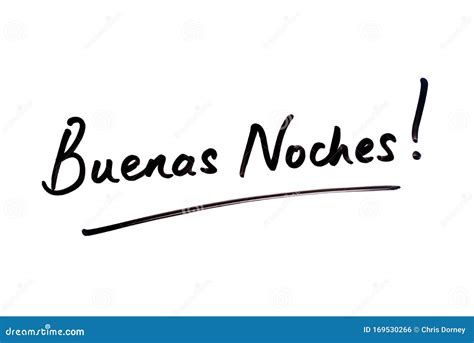 Buenas Noches In English Good Night. Inspirational Lettering Poster Or ...