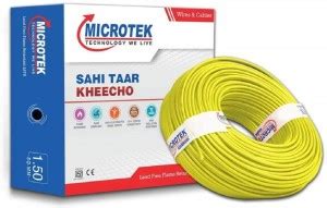 Microtek PVC Insulated Single Core Flexible Copper Wire (Pack of 01) 1. ...
