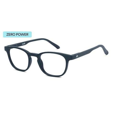 Buy Blue Block Zero Power Screen Glasses : Navy Full Rim Square ...