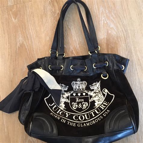 Juicy Couture black and cream handbag | Juicy couture bags, Juicy ...