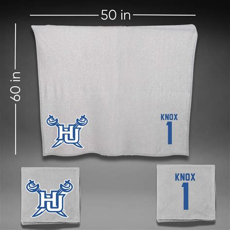#1 AJ Knox | Hampton University Lacrosse Gray Blanket