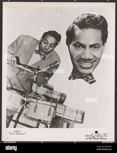 Gelatin silver print of Curly "Drum Boogie" 1957 Stock Photo - Alamy