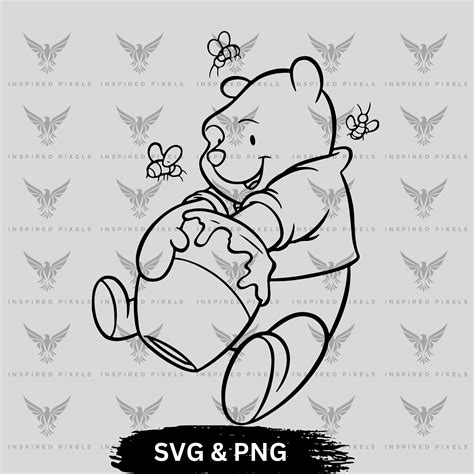 outline winnie the pooh svg,outline winnie the pooh png,winn | Inspire ...