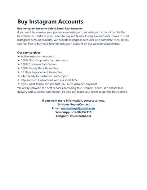 PPT - Understanding the Basics of Buying Instagram Accounts PowerPoint ...