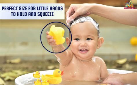 Buy Float & Squeak Mini Rubber Duck Baby Bath Ducky Sound, Duck Family ...