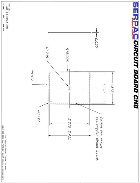 CH8 Circuit Board Datasheet by Serpac | Digi-Key Electronics