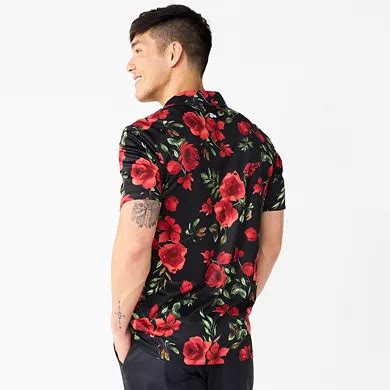 Men's Tek Gear® Slim-Fit Floral Polo
