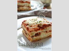 Lasagna with Homemade Lasagna Noodles