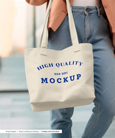 Premium PSD | Woman Carrying Bag Mockup