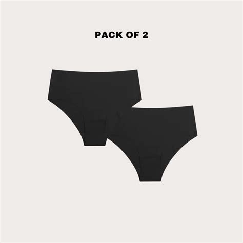 Seamless Hipster(Pack of 2)(Black) – Basiq.