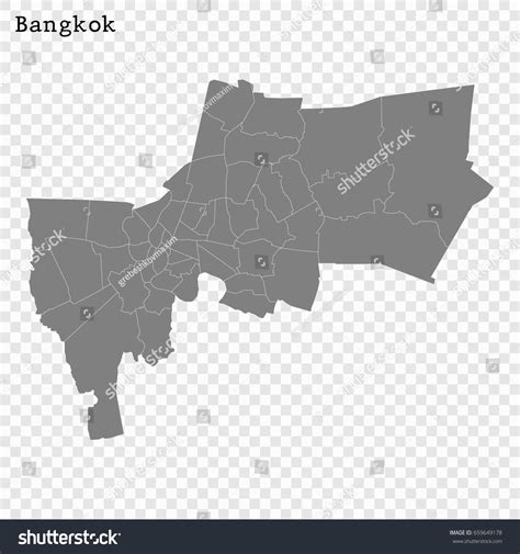 High Quality Map Bangkok City Thailand Stock Vector (Royalty Free) 659649178 | Shutterstock