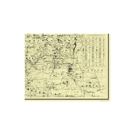 Historic County Map - Plumas County California - Keddie 1892 - 29.19 x – Maps of the past