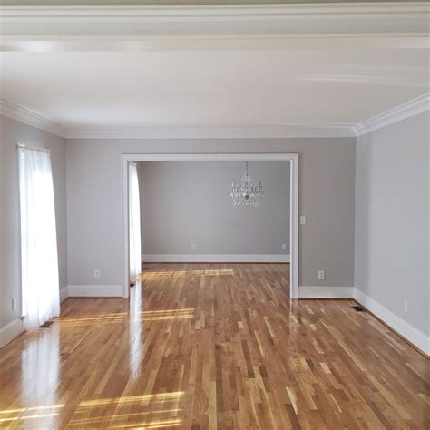 Bethany Mitchell Homes // hardwood floors, natural light, grey walls ...