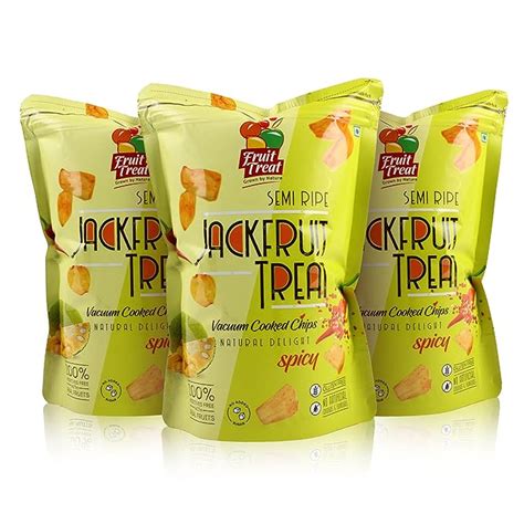 Natural Jackfruit Chips |Vacuum Fried Jackfruit Snacks | FruitTreat ...