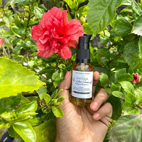 NATURAL HAIR SERUM For healthy & damage free hair prevents Split ends ...