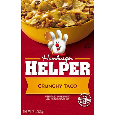 Hamburger Helper Crunchy Taco, 7.5 oz - Walmart.com - Walmart.com