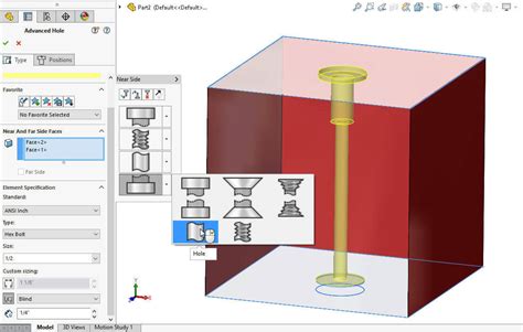 Image result for SolidWorks Add a Through Hole