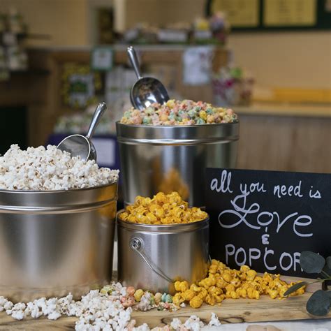 Gourmet Popcorn Bar Wedding at Mason Hurley blog