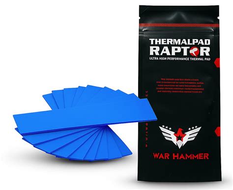 WAR HAMMER Thermal Pad Raptor Ultra High Performance Thermal Pad, 0.5 1 ...