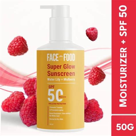 Face Food Organics Super-Glow Moisturizer+Sunscreen For Radiant Glow ...