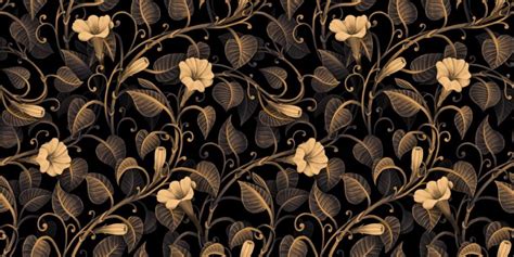 Glamorous Golden Vintage Ivy Leaves Mural Wallpaper - Magicdecor®