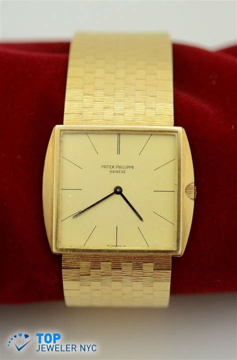 Vintage Patek Philippe 18K Yellow Gold Solid WATCH – Top Jeweler NYC