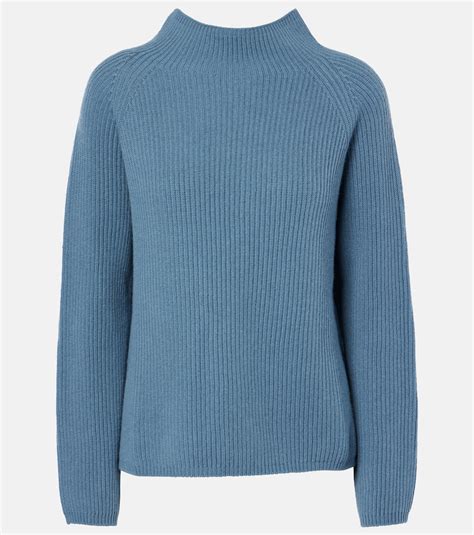 Elica ribbed-knit wool and cashmere sweater in blue - S Max Mara ...