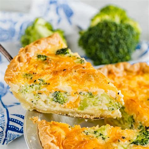 Broccoli Cheddar Cheese Quiche Broccoli Cheddar Quiche Recipe