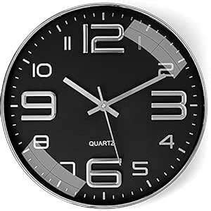 Buy Rylan Wall Clock 12" Silent Quartz Decorative Latest Wall Clock Non ...