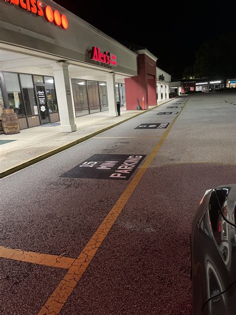 EverLine Restriped Patriots Plaza Shopping Center's Parking Lot