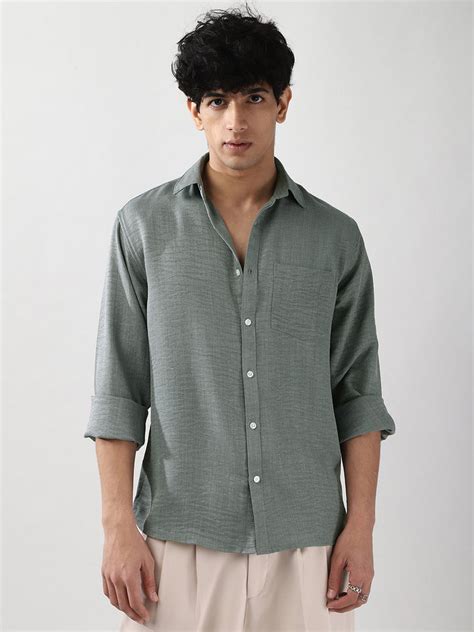 Blue Shirt | Buy Blue Shirt for Men Online in India | Urbano Fashion
