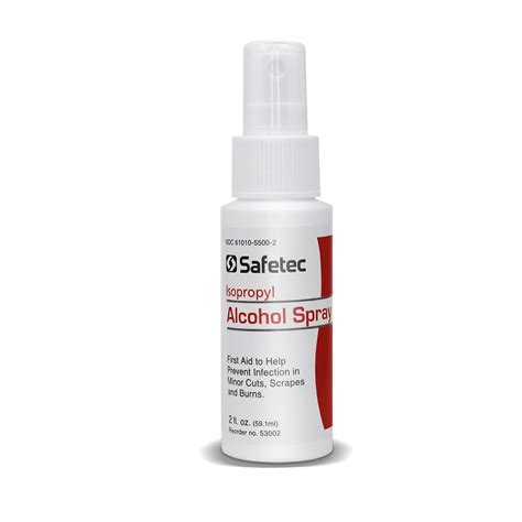 Isopropyl Alcohol Spray | Sanitize Minor Cuts & Abrasions | Safetec