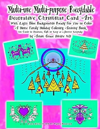 Multi-use Multi-purpose Recyclable Decorative Christmas Card Art: With ...