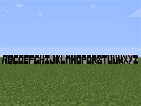 Banner Letters Minecraft Map