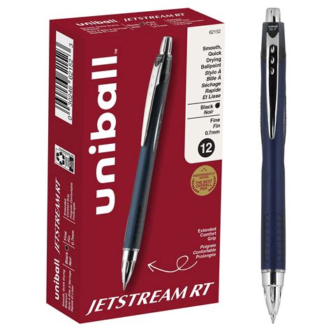 uni-ball Jetstream RT Retractable Ballpoint Pens, Fine Point, 0.7mm ...