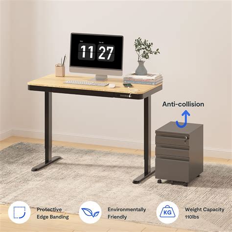 FLEXISPOT Comhar Electric Standing Desk with Drawer India | Ubuy