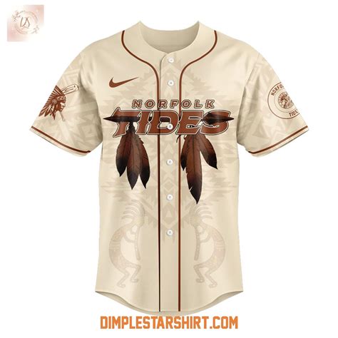 Norfolk Tides x Native American 2025 Baseball Jersey - Dimplestartshirt