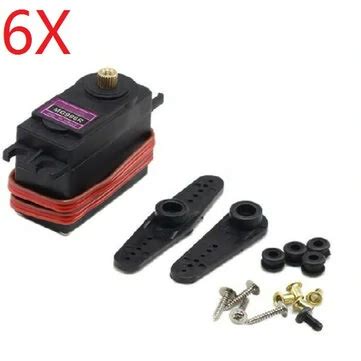 6pcs mg996r digital metal gear servo for robot zohd volantex airplane ...