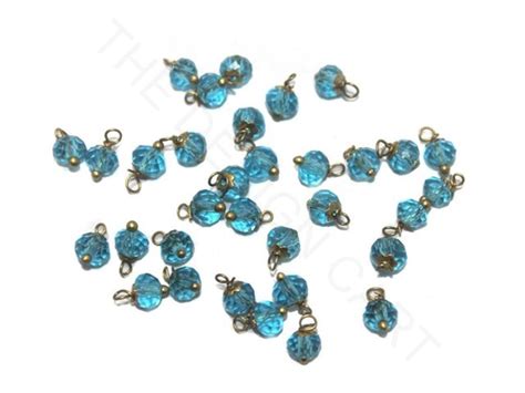 Turquoise Transparent Loreal Beads | The Design Cart